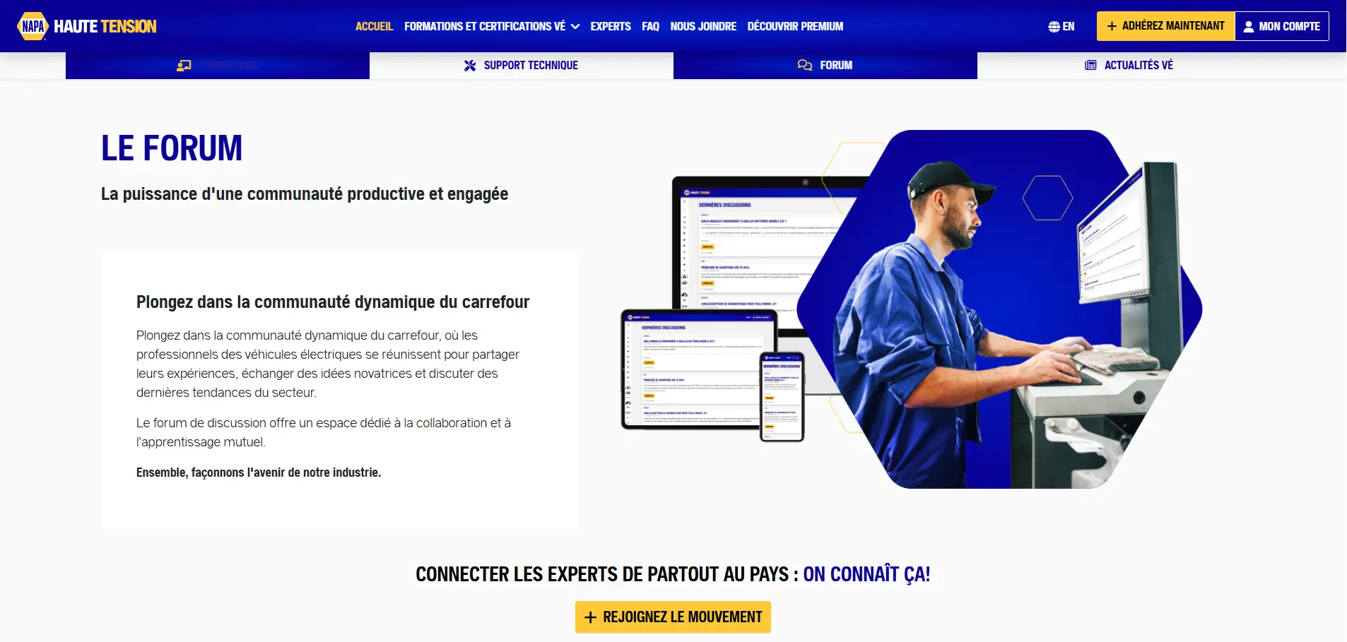 NAPA Haute Tension, plateforme de formation pour les professionnels des véhicules électriques